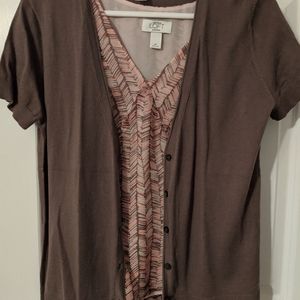 Bundle!!  LOFT 6P chiffon top w/ cardigan